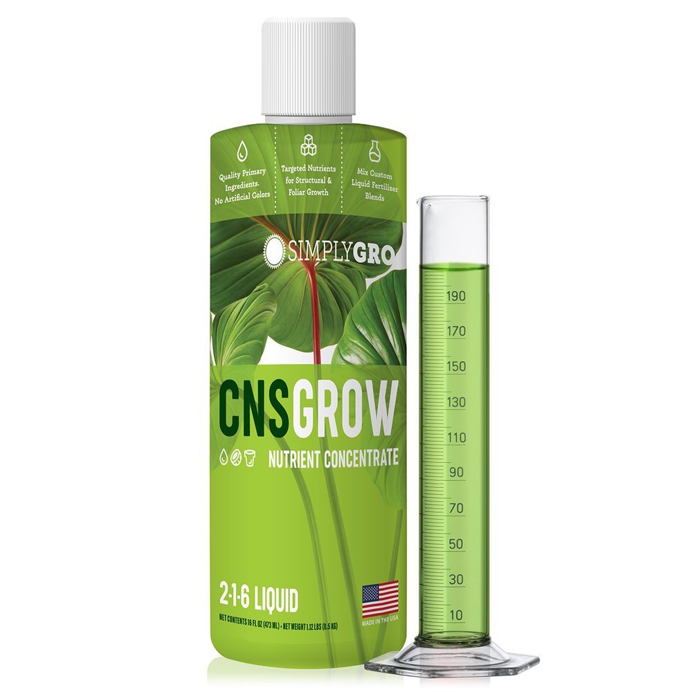 CNS Grow 2-1-6 Liquid Nutrient Concentrate Hydroponic Fertilizer (1 Pint)