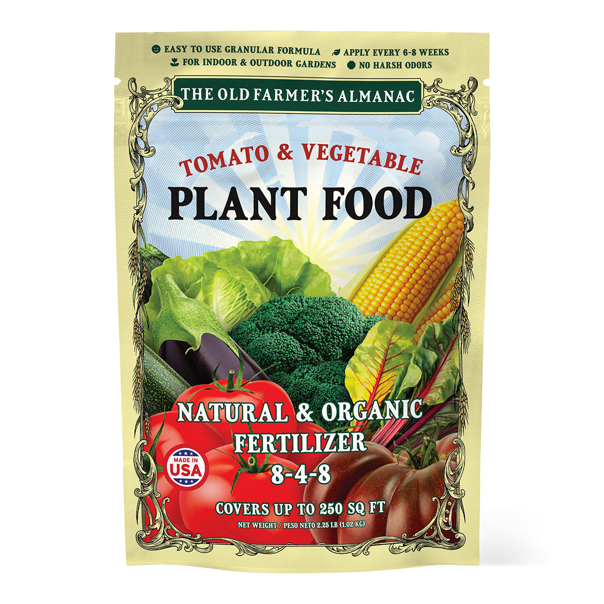 tomato plant food fertilizer The Old Farmer's Almanac Organic Tomato & Vegetable Plant Food 8-4-8 4.5 Lbs