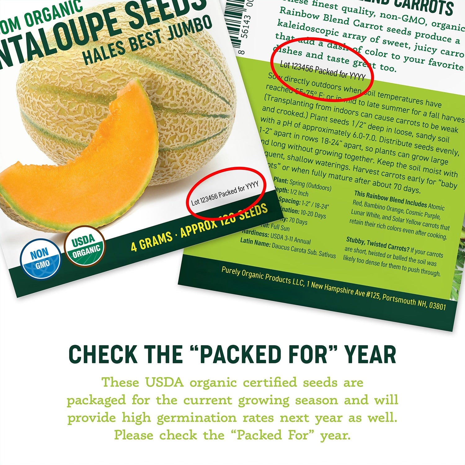 Organic Seeds Packed for This Year