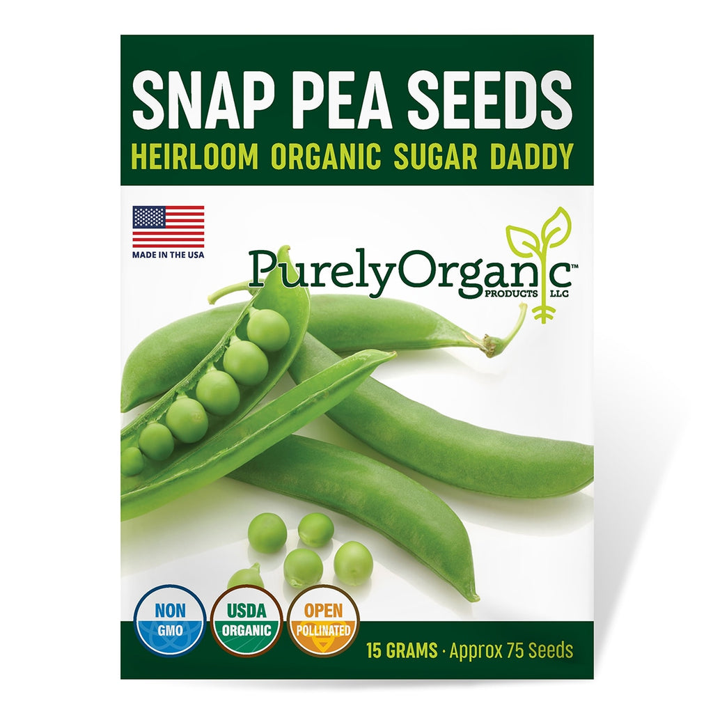 plant daddy seeds Purely Organic Sugar Daddy Snap Pea Seeds