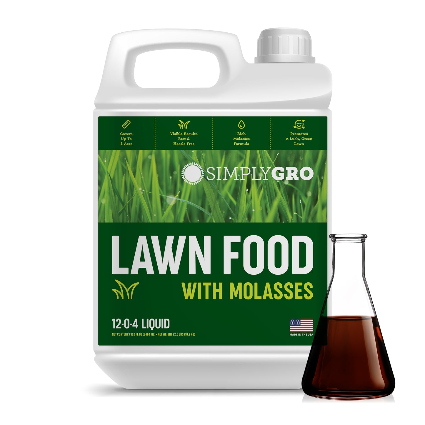simplygro liquid lawn food with molasses 2.5 gallon jug