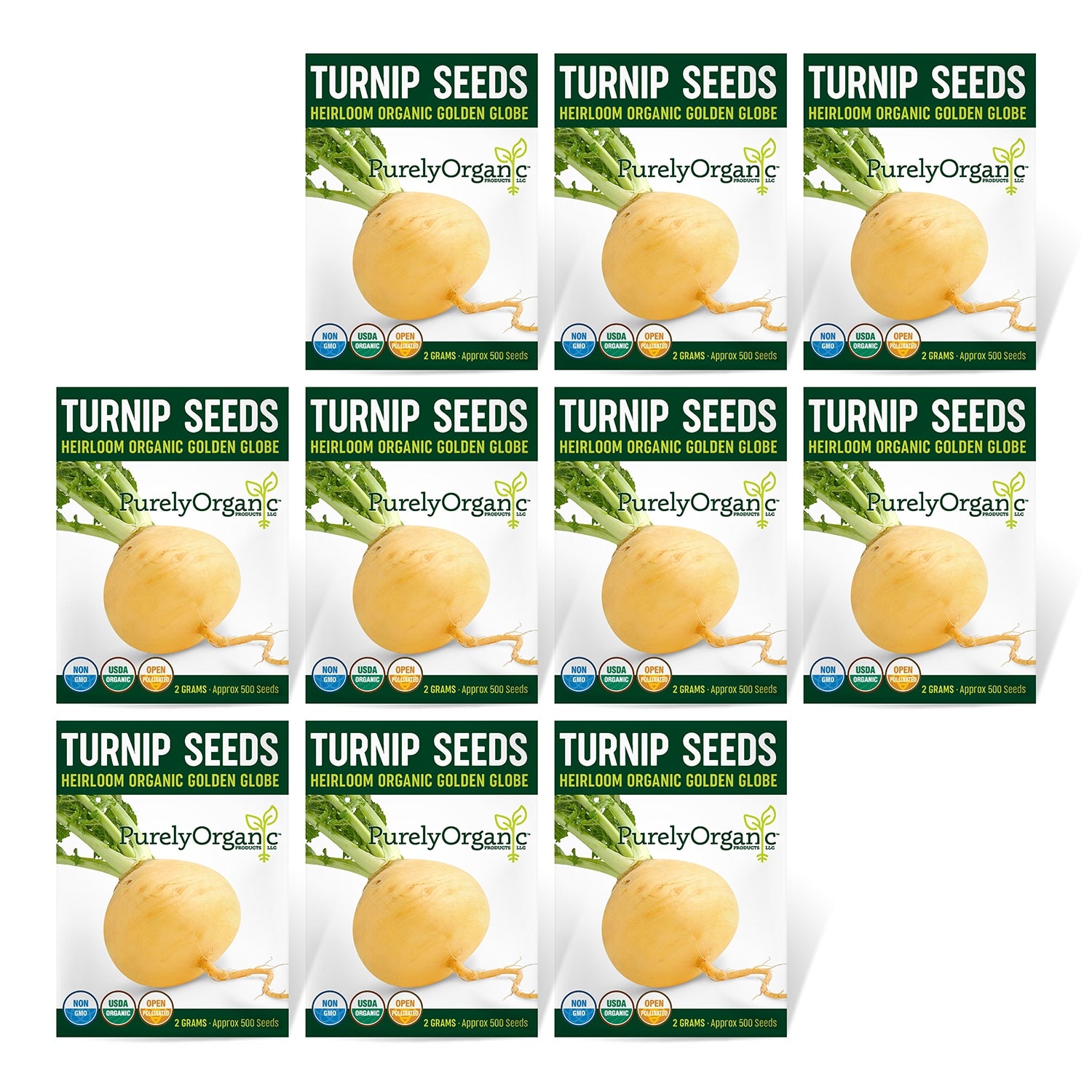 10 Pack of Purely Organic Products 
Turnip