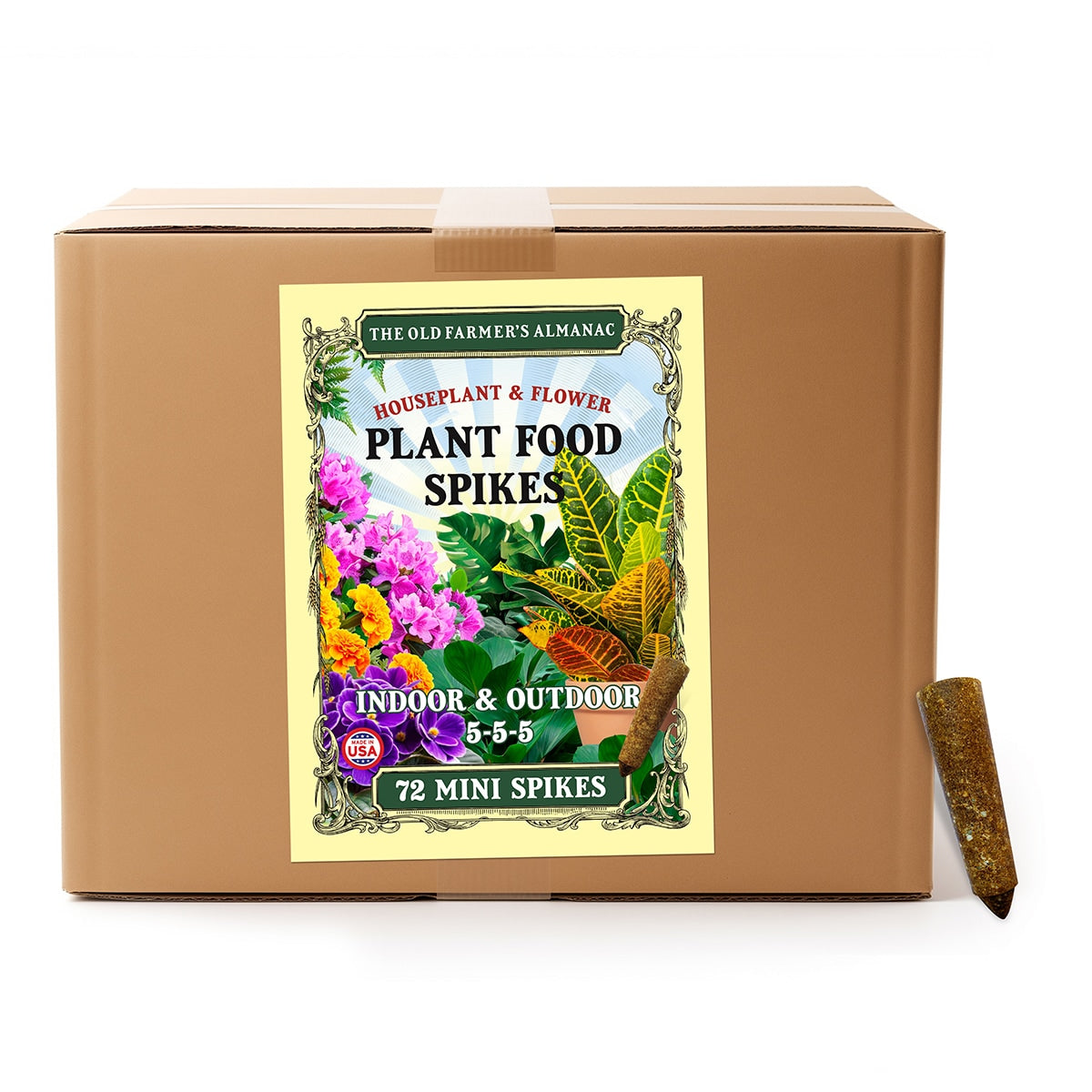 plant food spikes indoor The Old Farmer's Almanac Houseplant & Flower Plant Food Mini Spikes