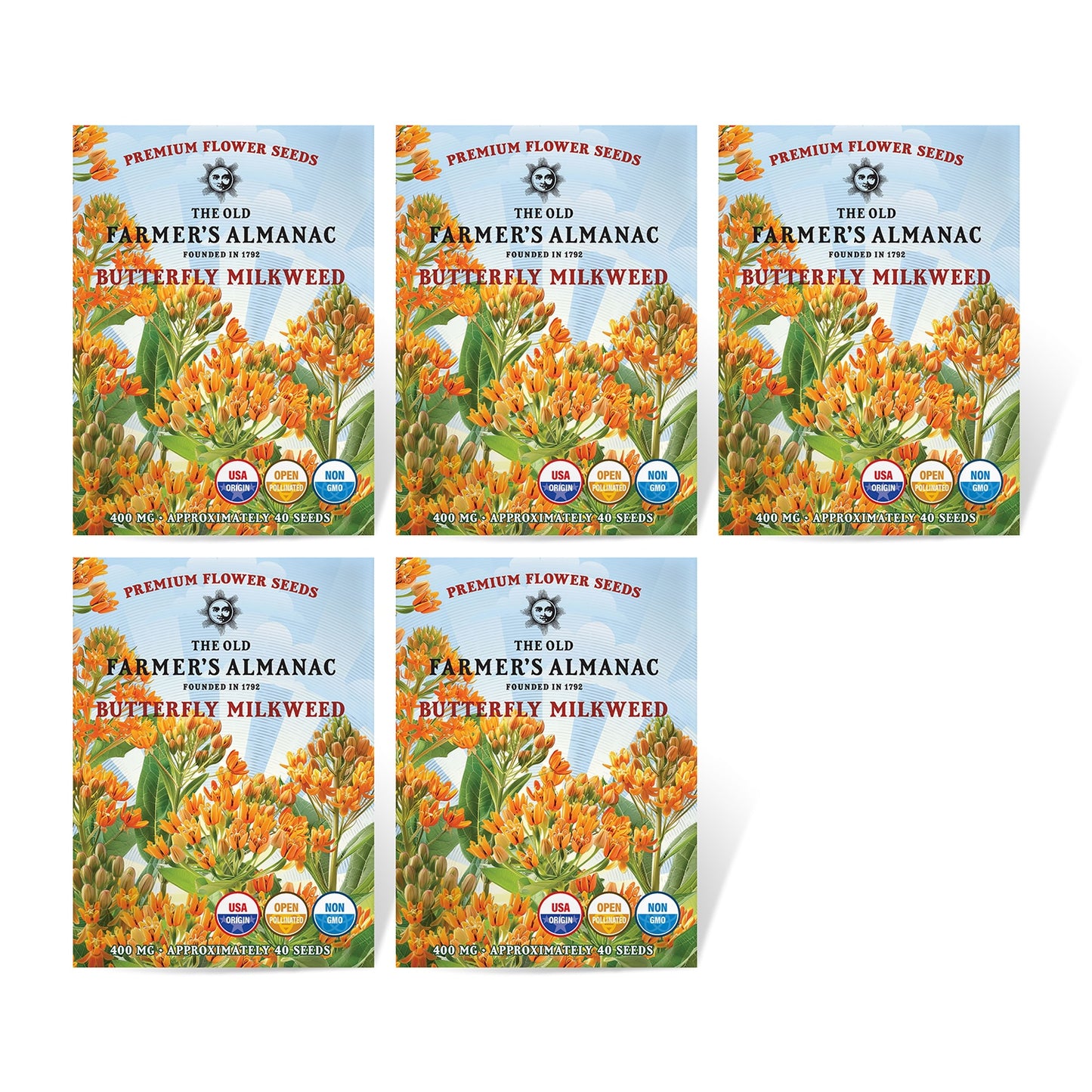 The Old Farmer's Almanac Butterfly Milkweed Seeds