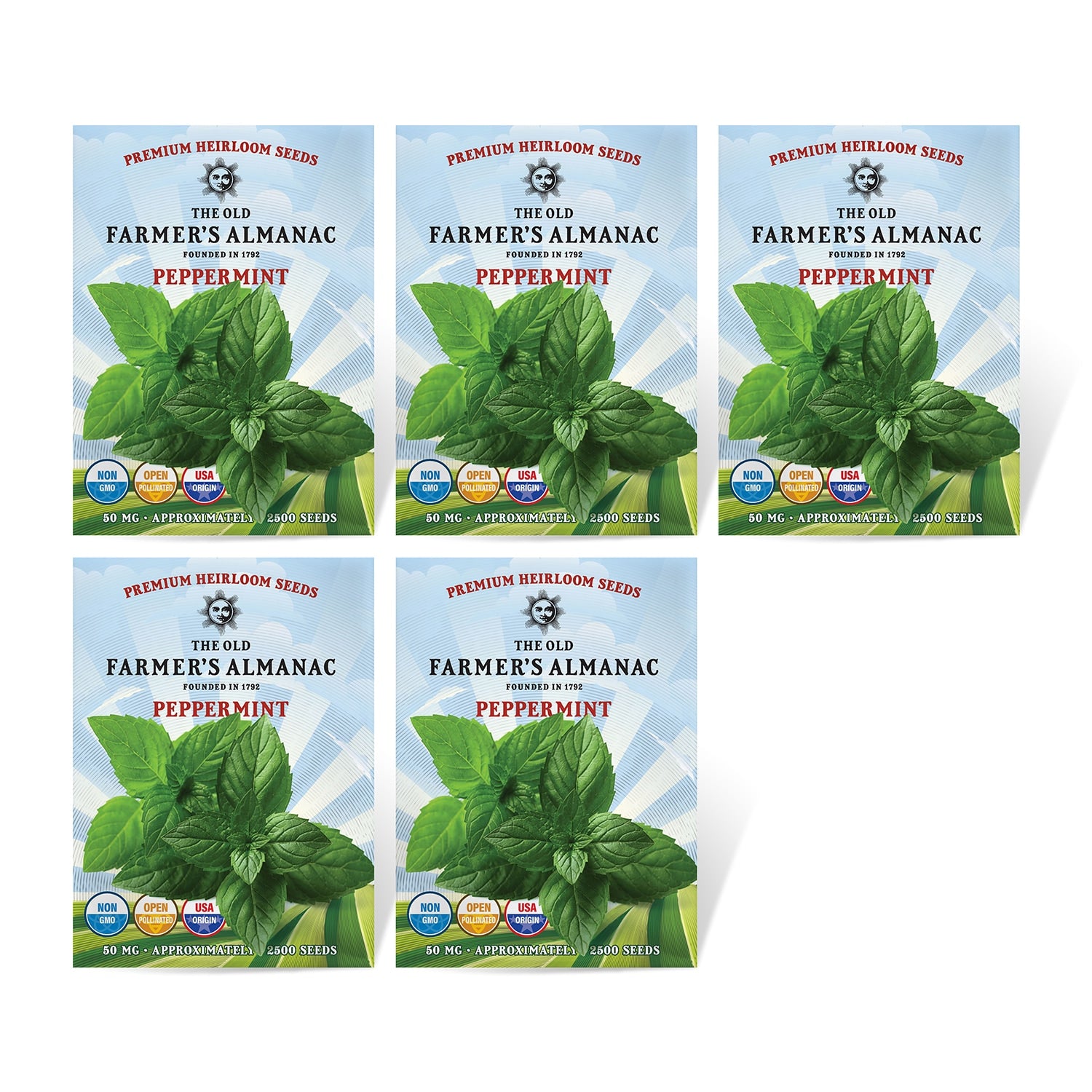 plant peppermint seeds The Old Farmer's Almanac Heirloom Peppermint Seeds 1 Packet (50 Milligrams