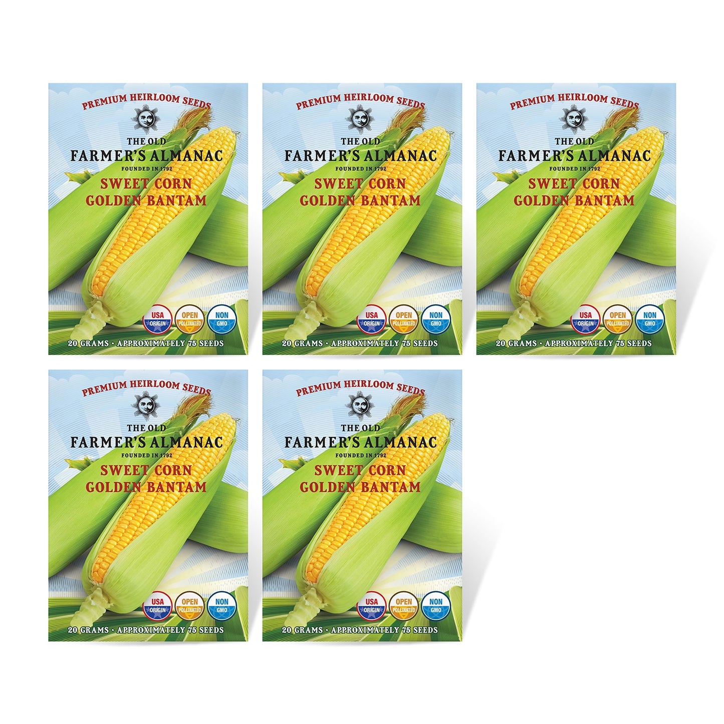 The Old Farmer's Almanac Heirloom Golden Bantam Sweet Corn Seeds