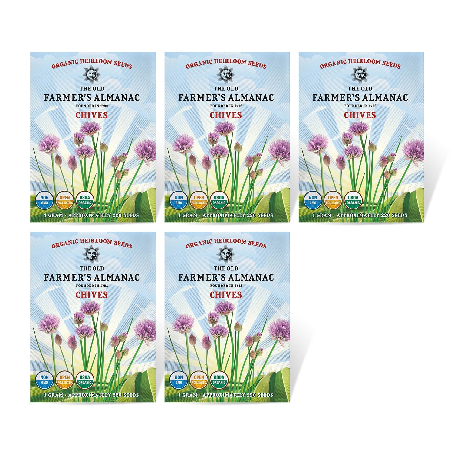 5 Pack The Old Farmer's Almanac Chives