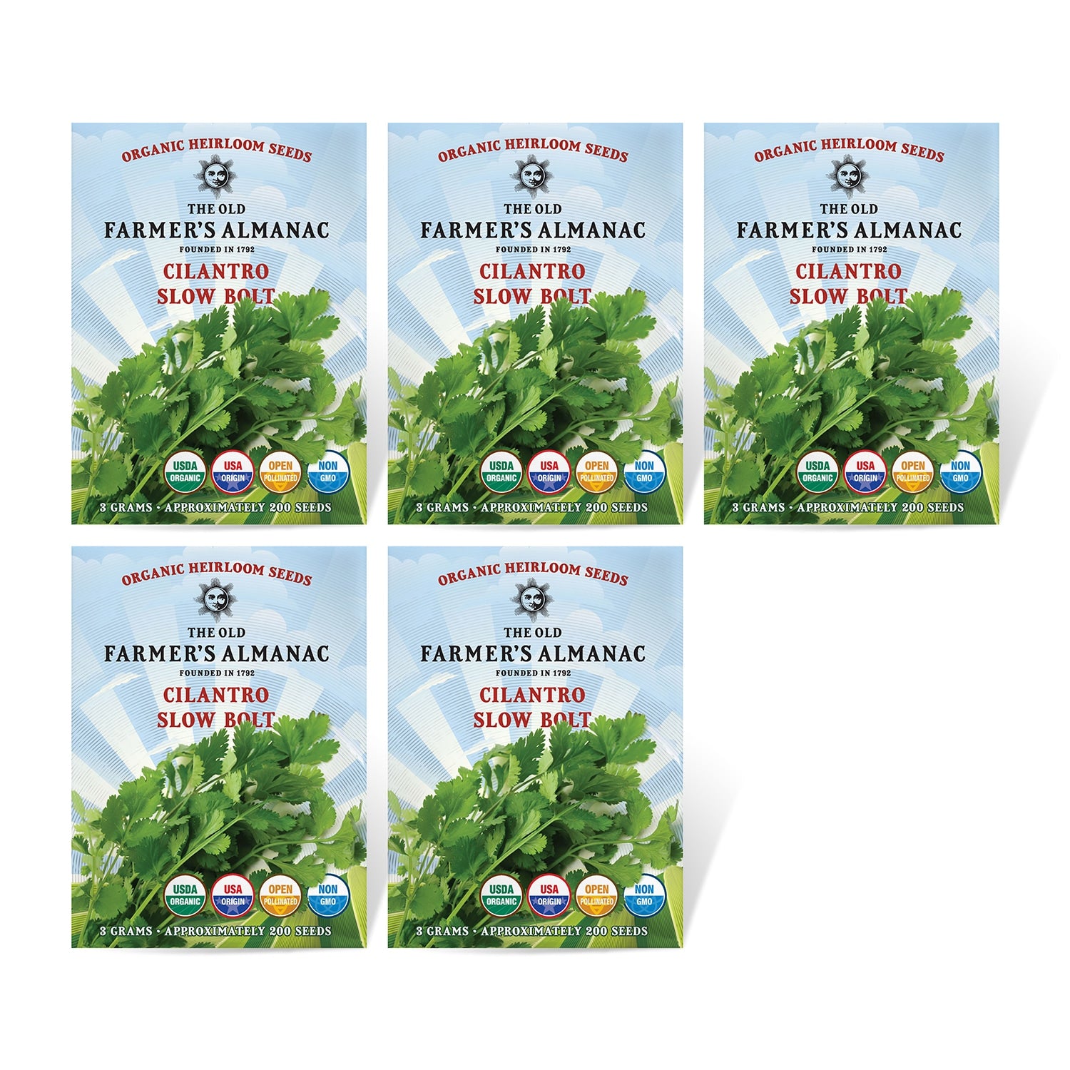 5 Pack The Old Farmer's Almanac 
Cilantro