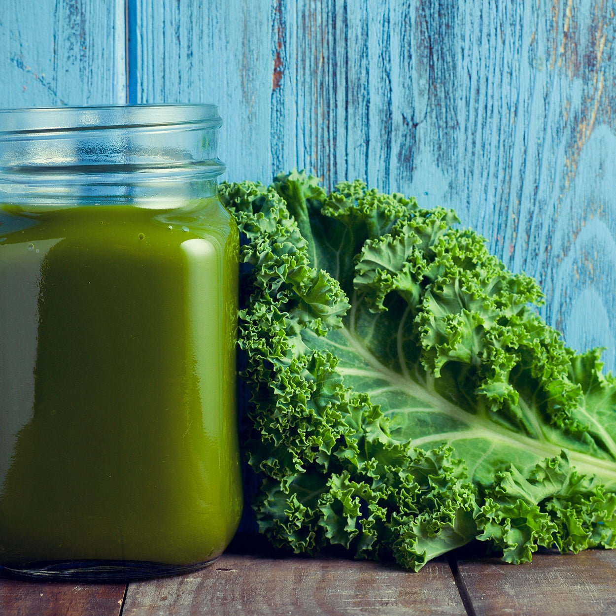 Kale in a smoothie 