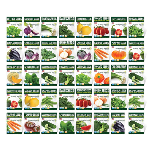 flower and vegetable seeds online Purely Organic Vegetable Seed Variety Pack