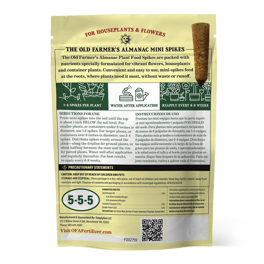 indoor wicker planter The Old Farmer's Almanac Houseplant & Flower Plant Food Mini Spikes – SimplyGro