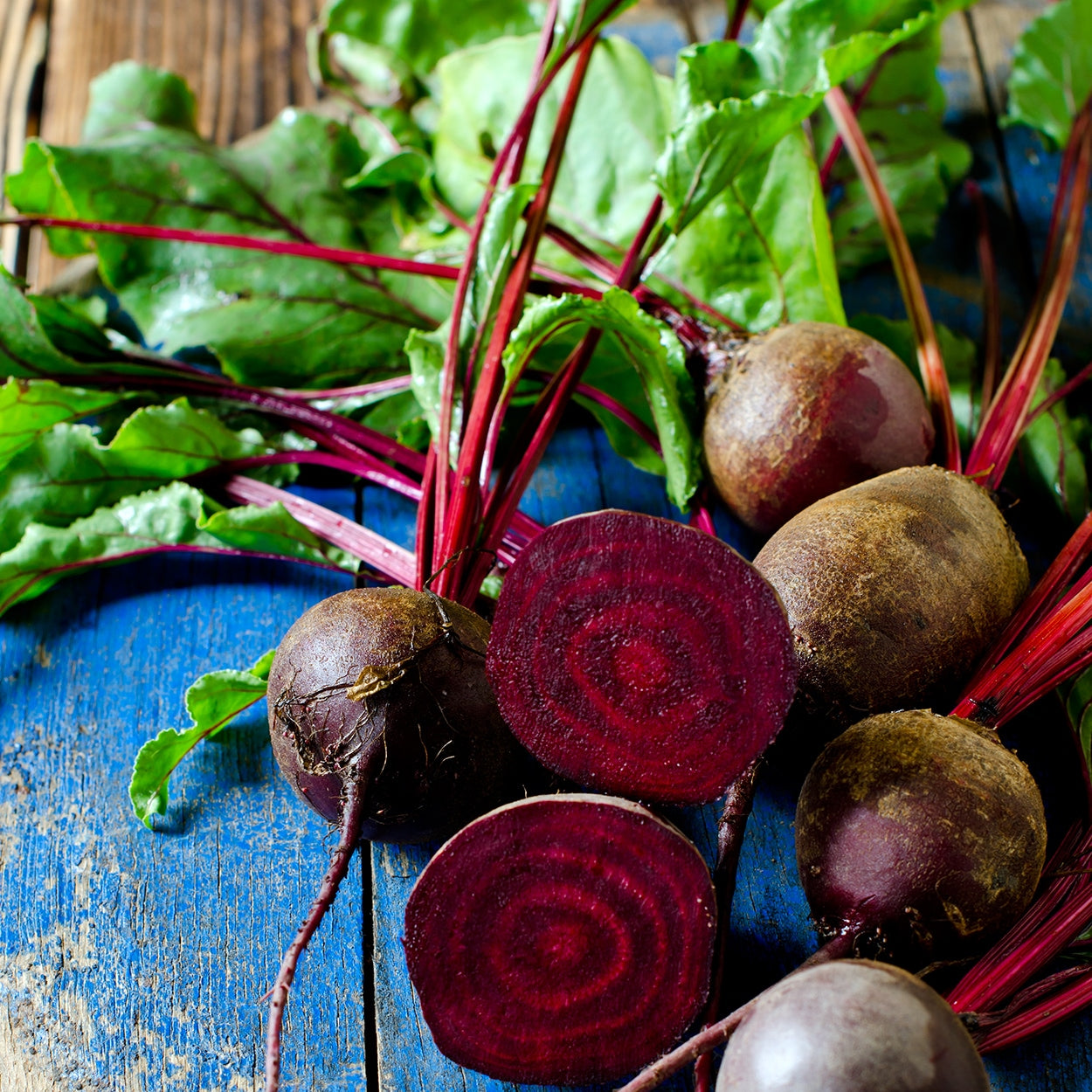 Beets on a surface cut open