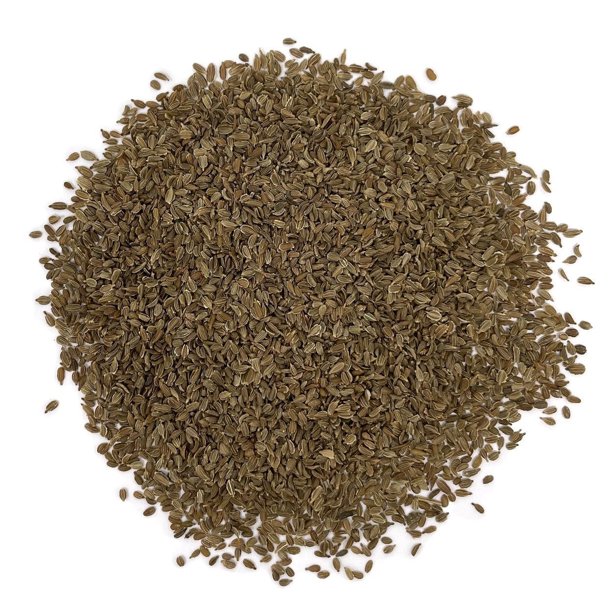 A close view of seeds on a white background 