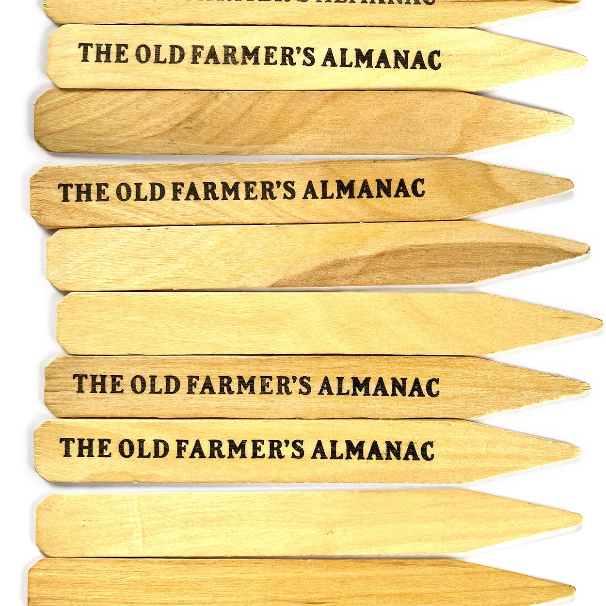 The Old Farmer's Almanac Wooden Plant Markers 